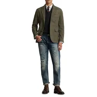 Modern-Fit Glen Plaid Twill Sportcoat