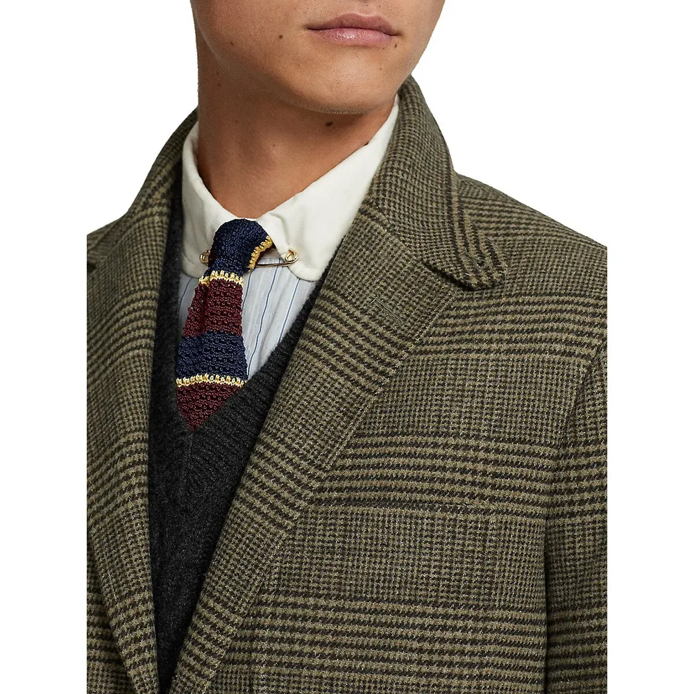 Modern-Fit Glen Plaid Twill Sportcoat
