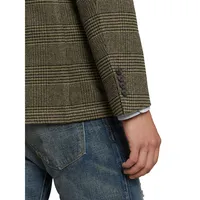 Modern-Fit Glen Plaid Twill Sportcoat