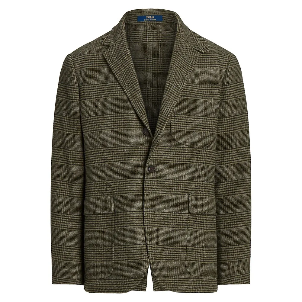 Modern-Fit Glen Plaid Twill Sportcoat
