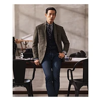 Modern-Fit Glen Plaid Twill Sportcoat