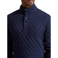 Big & Tall Quilted Double-Knit Pullover