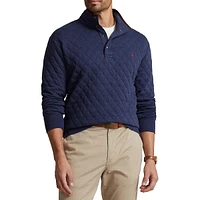 Big & Tall Quilted Double-Knit Pullover