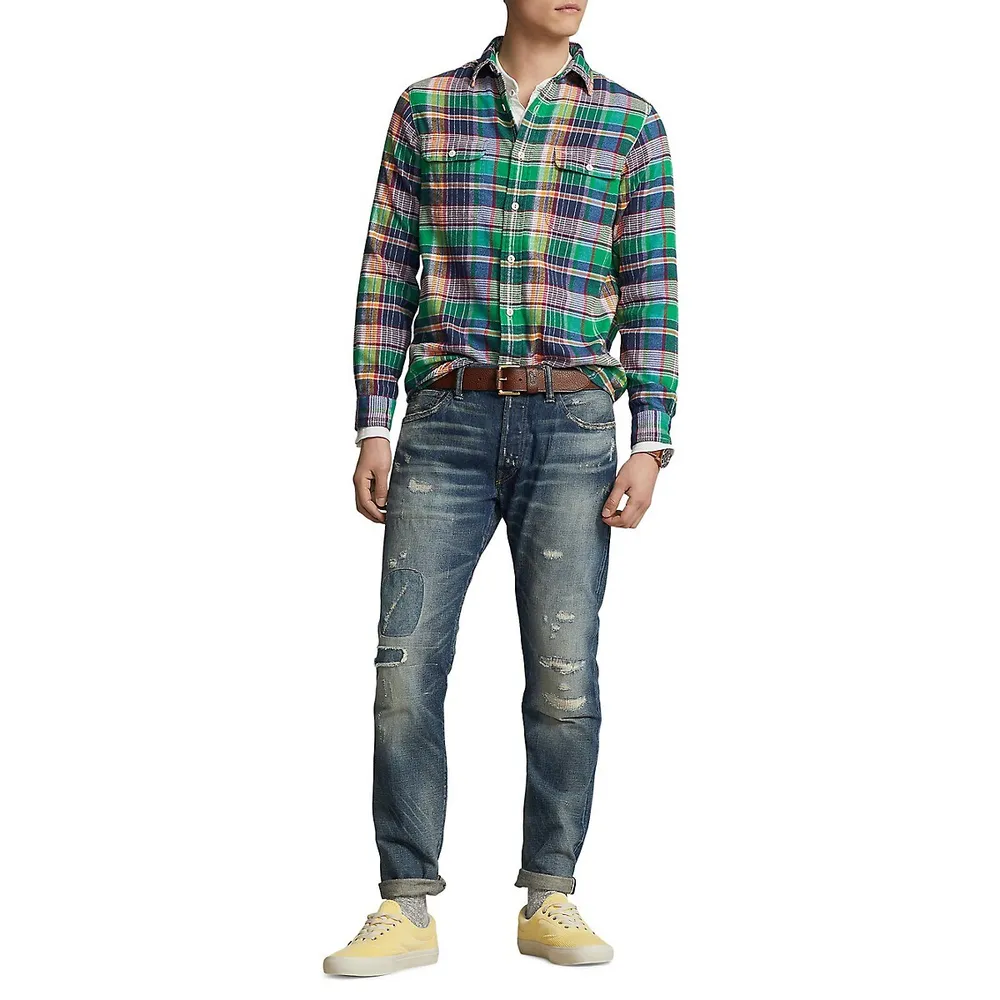 Classic Fit Plaid Flannel Workshirt