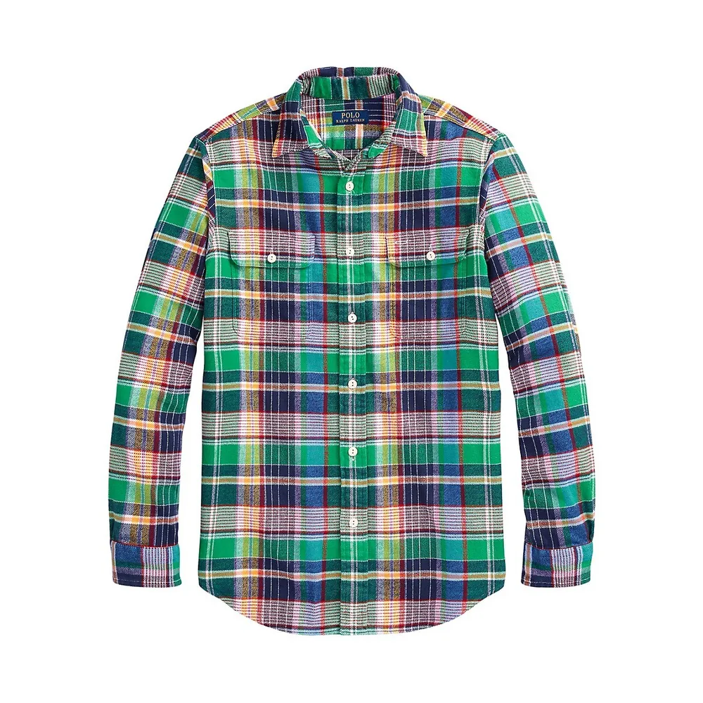 Classic Fit Plaid Flannel Workshirt