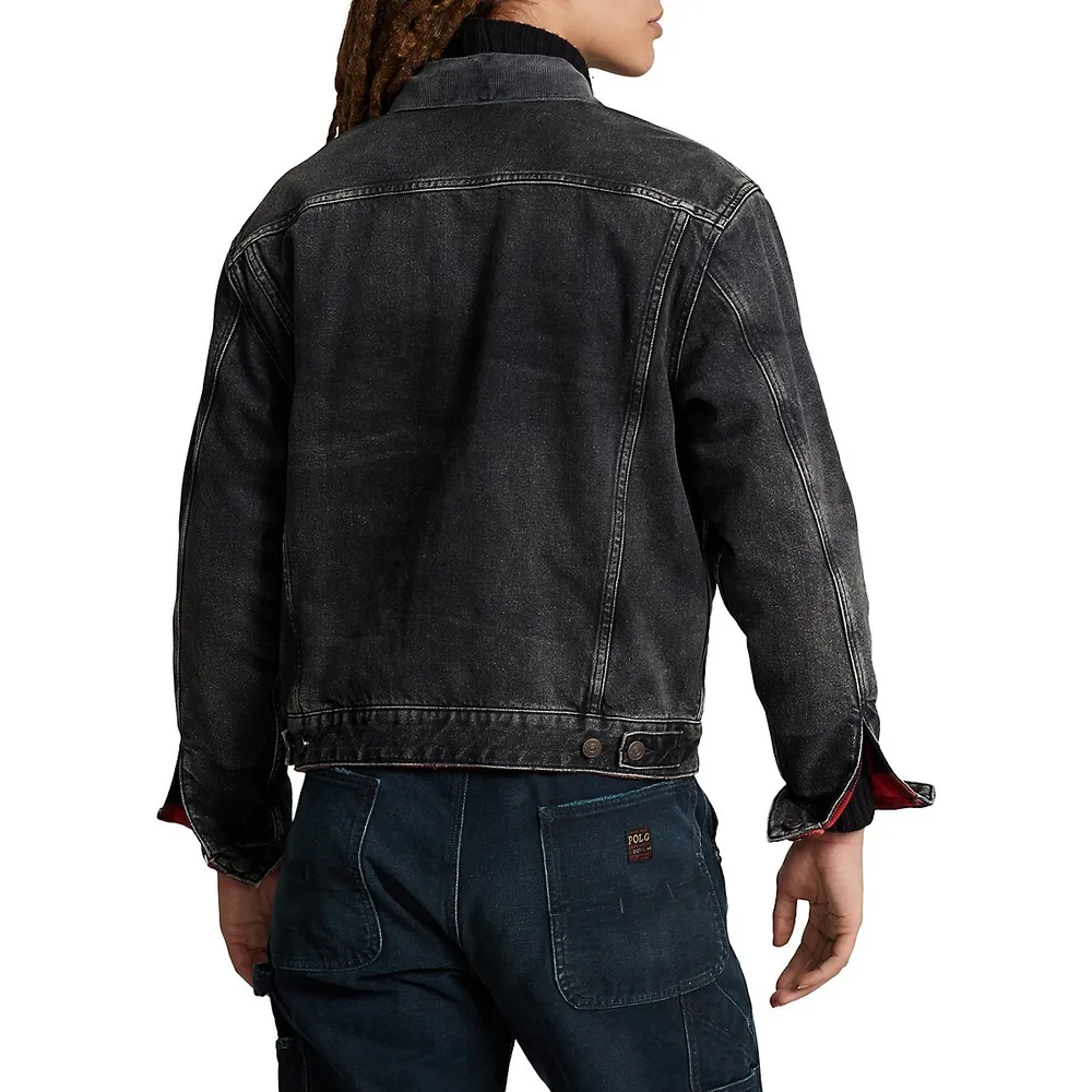 Reversible Denim-Flannel Trucker Jacket