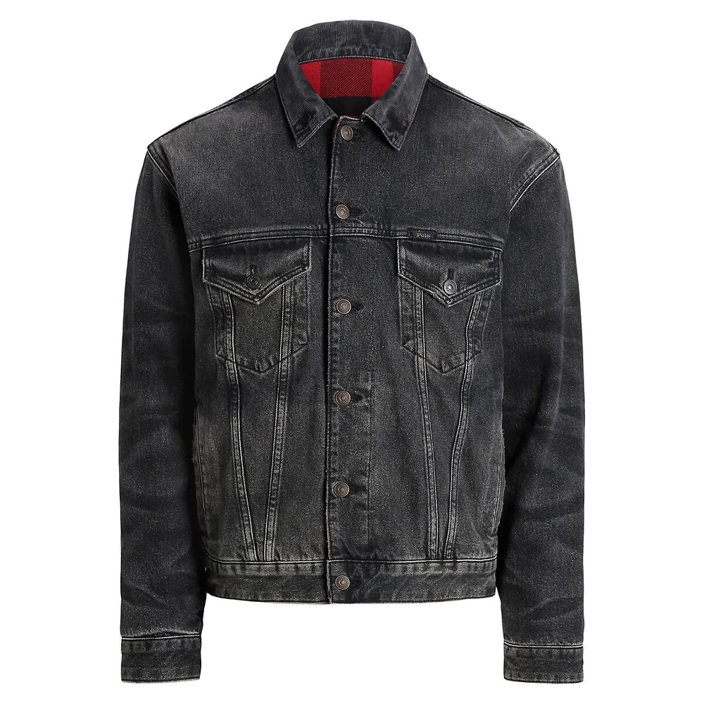 Reversible Denim-Flannel Trucker Jacket