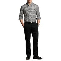 Classic-Fit Plaid Twill Shirt