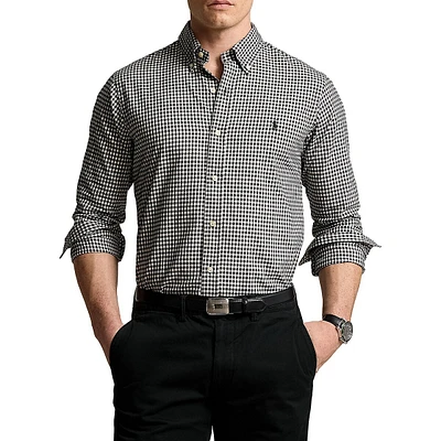 Classic-Fit Plaid Twill Shirt