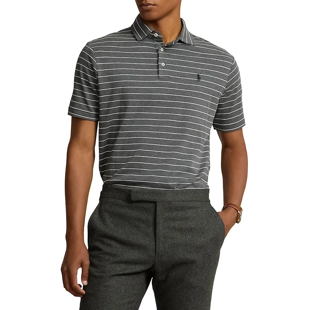Polo Ralph Lauren Classic-Fit Striped Soft Cotton Polo Shirt