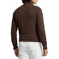 Double-Knit Jersey Quarter-Zip Pullover