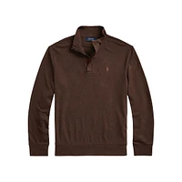 Double-Knit Jersey Quarter-Zip Pullover