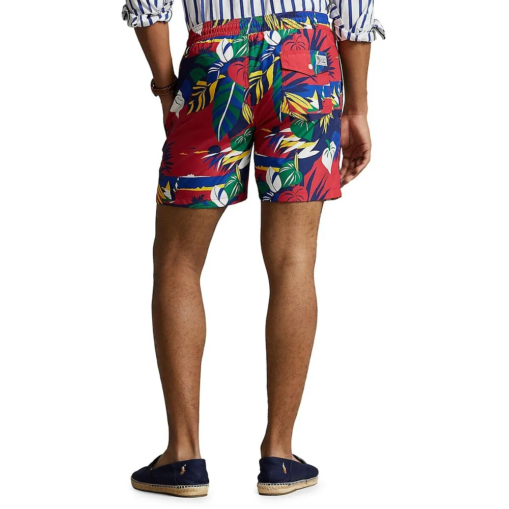 Polo Ralph Lauren & Hoffman Printed Swim Trunks