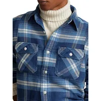 Classic-Fit Plaid Flannel Shirt