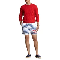 Traveler Classic Striped Swim Trunks