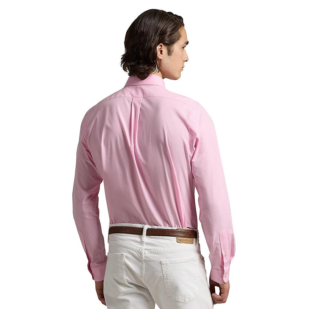 Classic-Fit Stretch Poplin Shirt