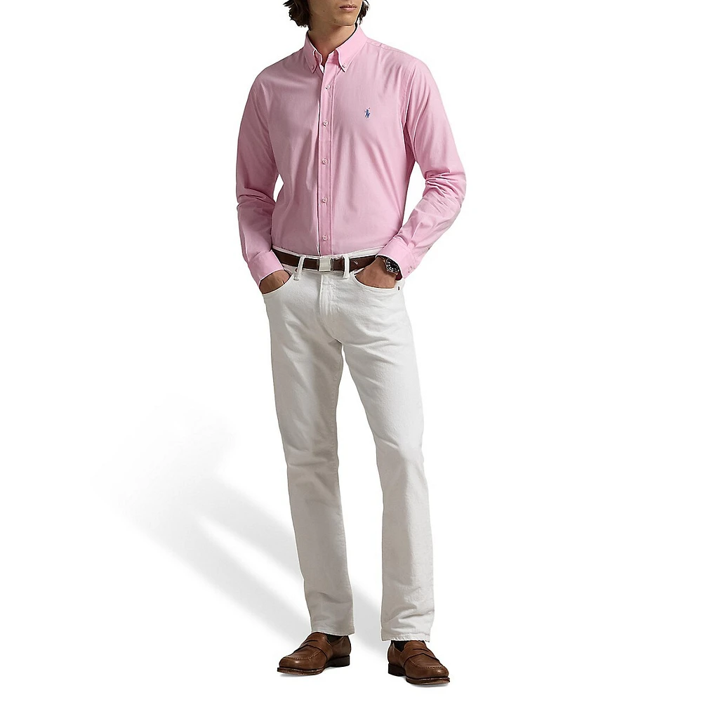 Classic-Fit Stretch Poplin Shirt