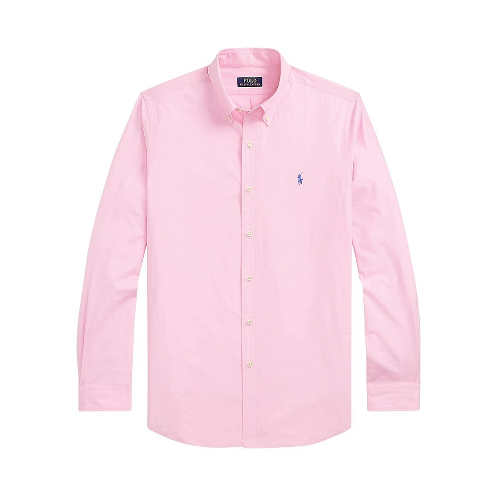 Classic-Fit Stretch Poplin Shirt