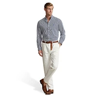 Classic-Fit Striped Stretch Poplin Shirt