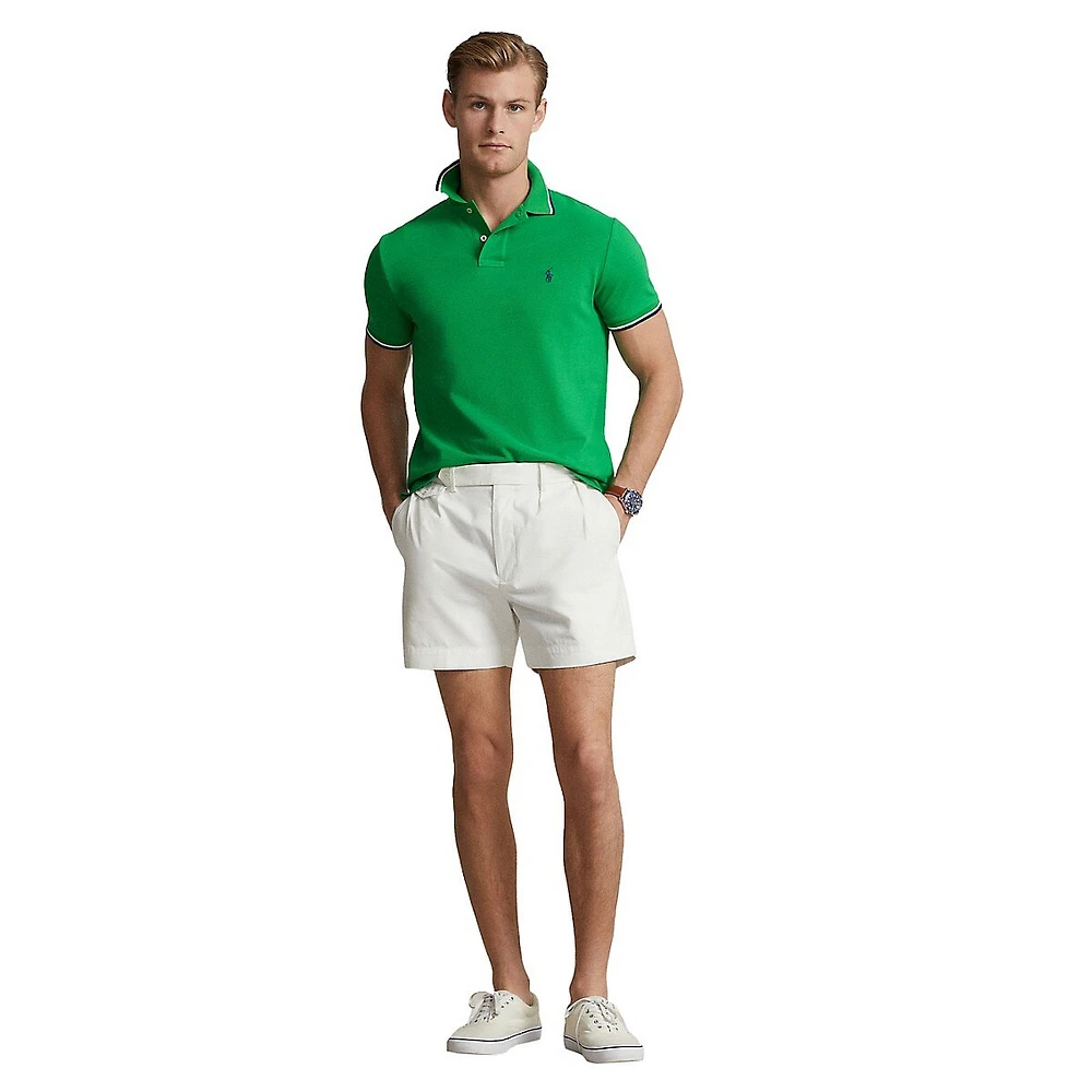 Classic-Fit Mesh Polo Shirt