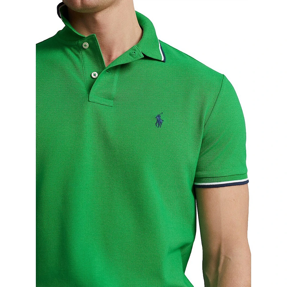 Classic-Fit Mesh Polo Shirt
