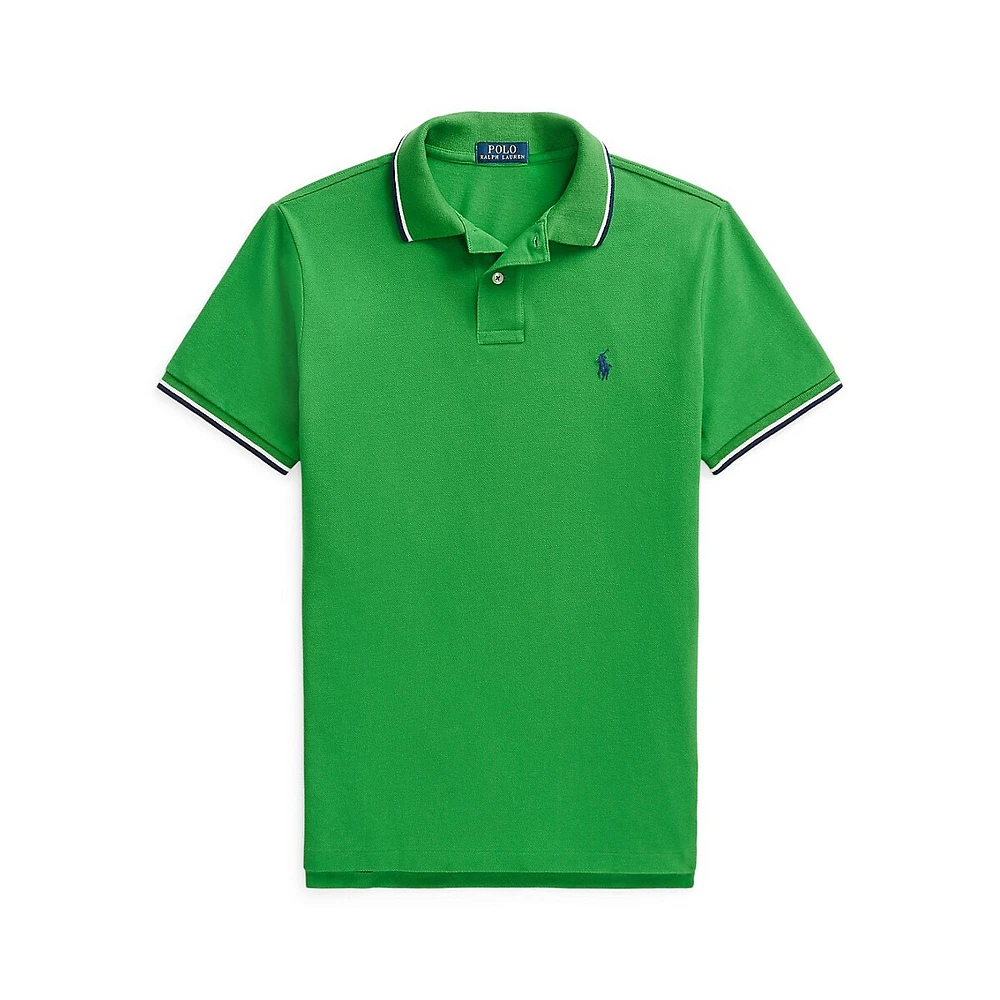 Classic-Fit Mesh Polo Shirt
