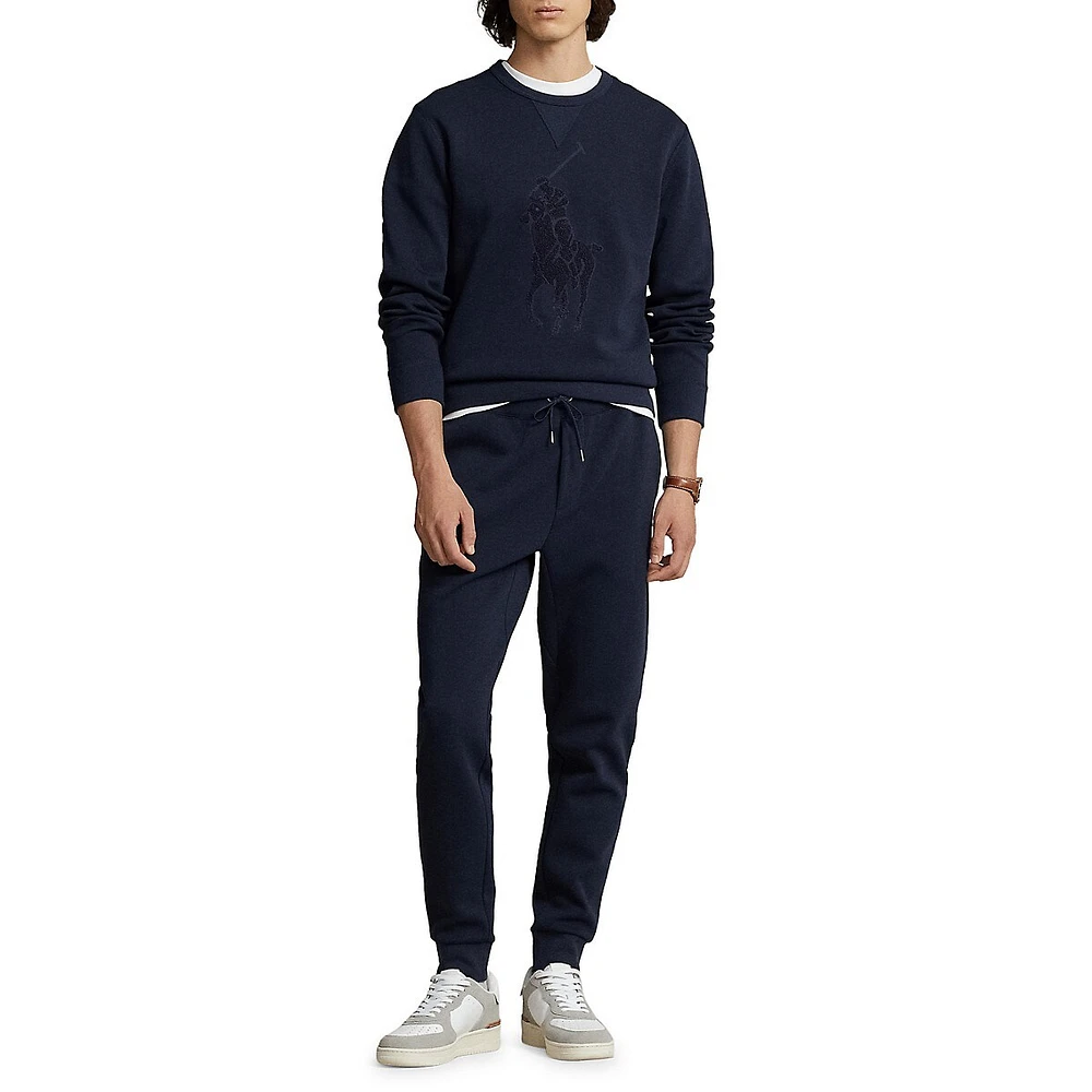 Logo Double-Knit Jogger Pants