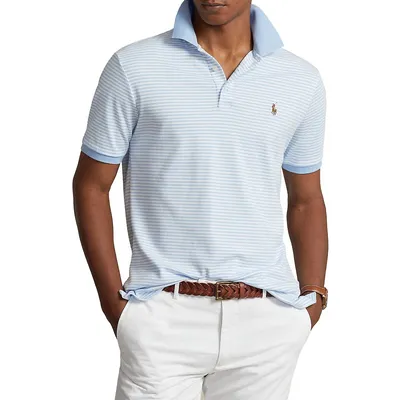 Classic-Fit Striped Cotton Polo Shirt