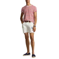 Custom Slim-Fit Striped Jersey T-Shirt