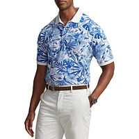 Big & Tall ​Floral-Print Mesh Polo Shirt