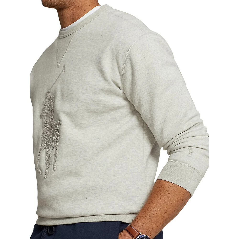 Big & Tall Pony Double-Knit Sweatshirt