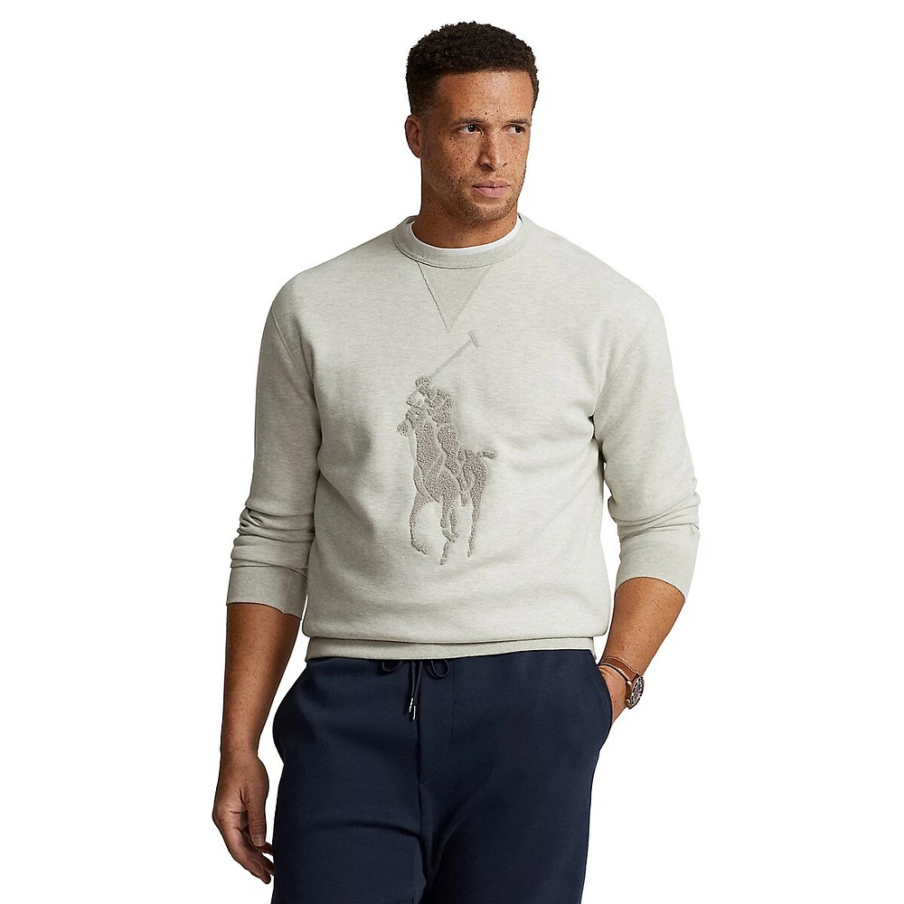 Big & Tall Pony Double-Knit Sweatshirt