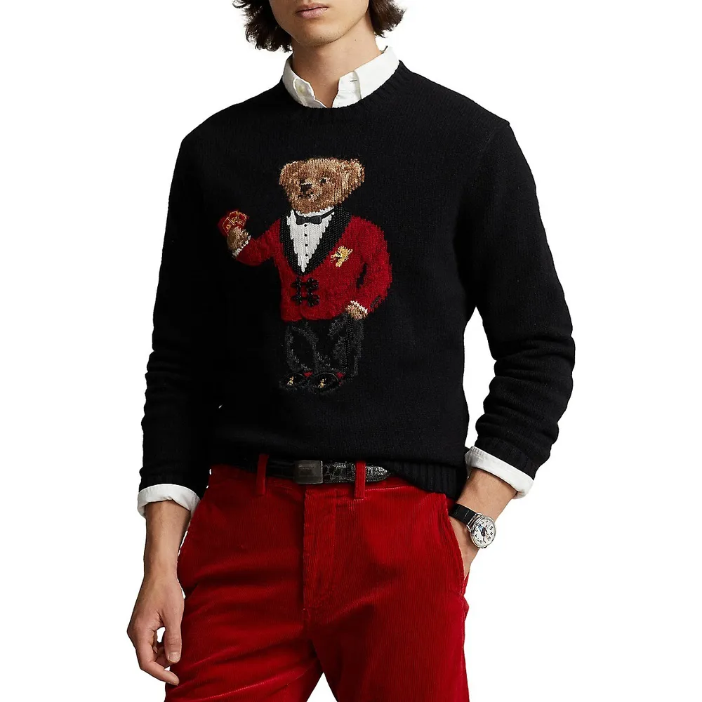 Lunar New Polo Bear Wool Sweater