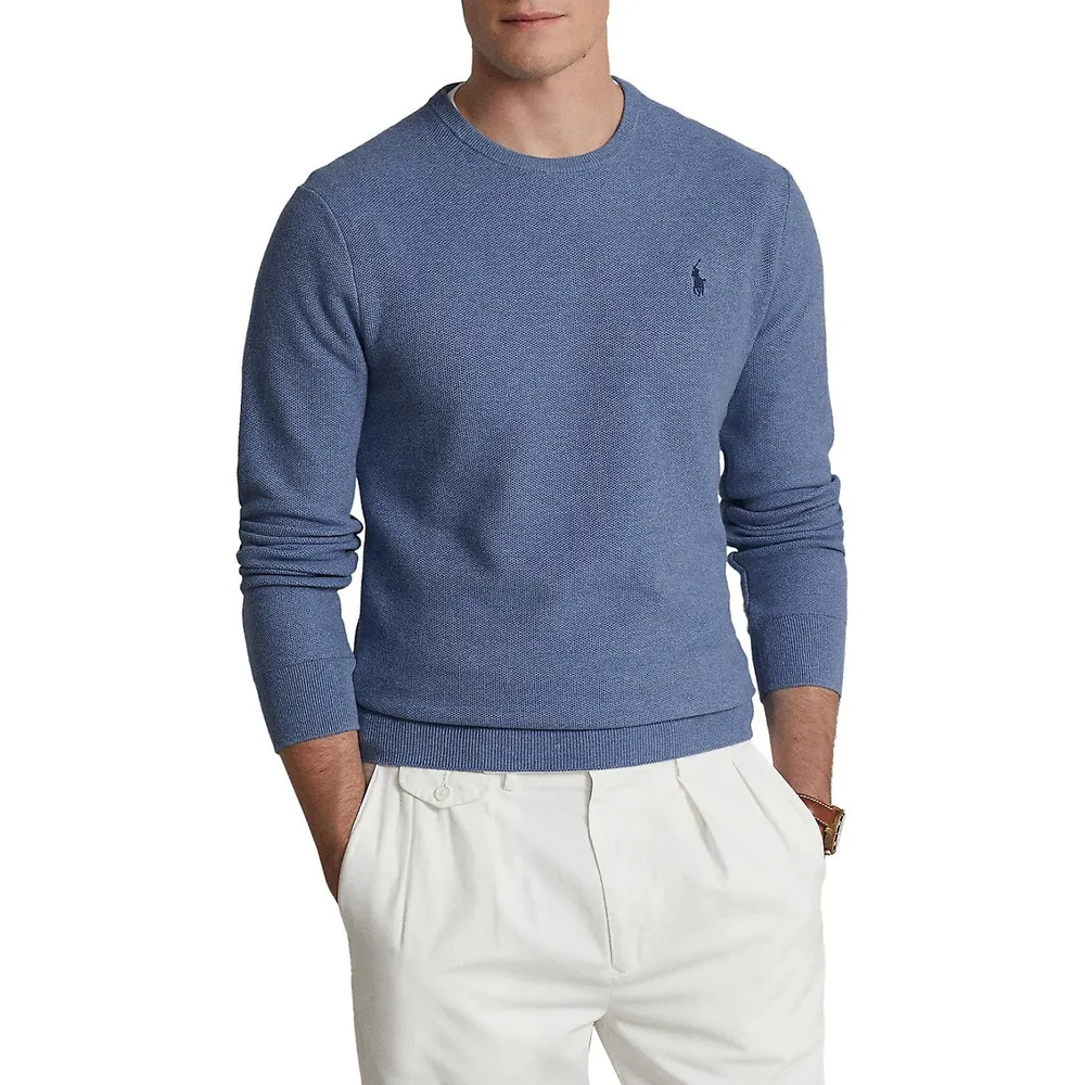 Textured Crewneck Sweater