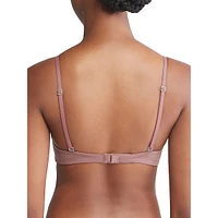 Minimalist Micro Lace Unlined Triangle Bra QF7540G