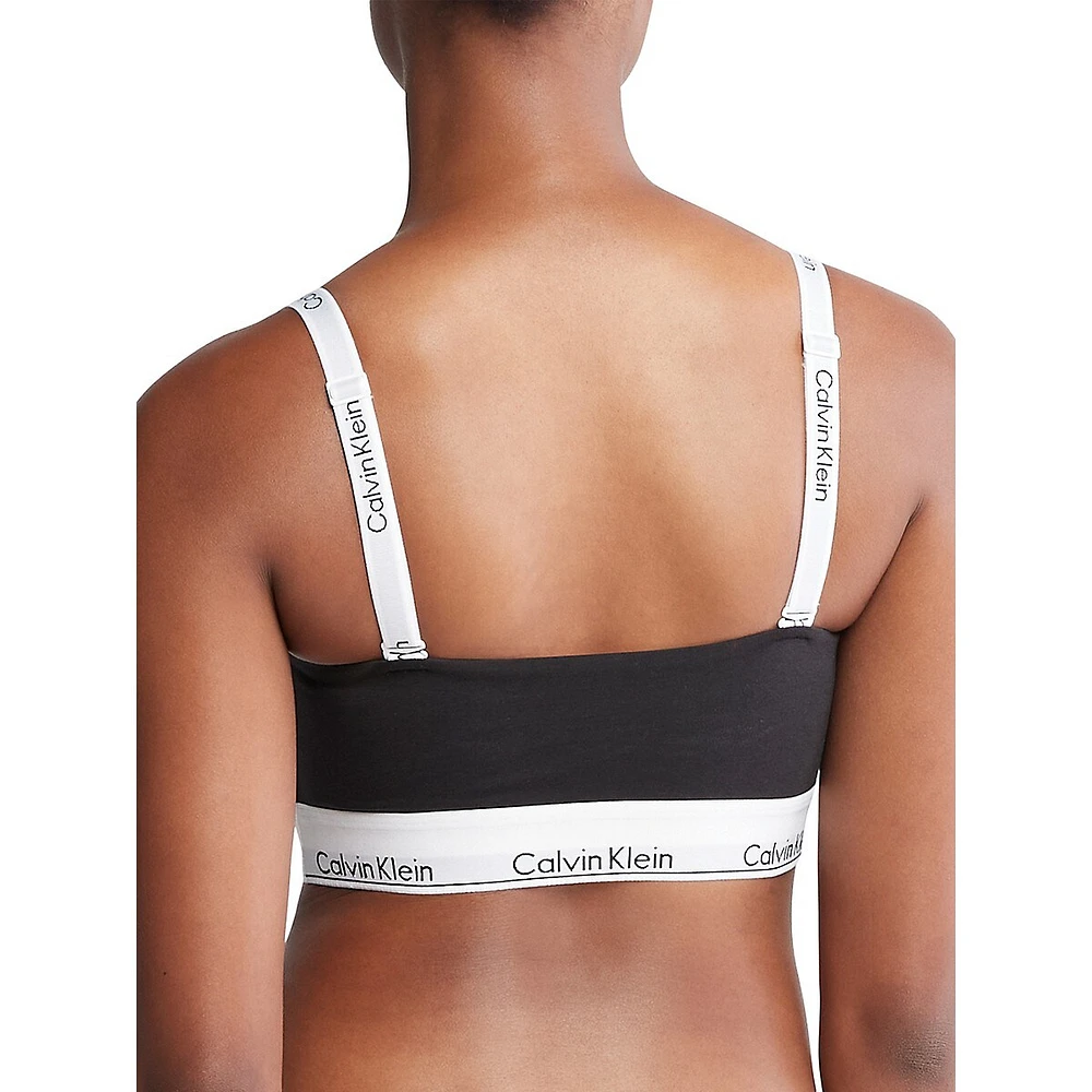 Modern Cotton Lightly Lined Bandeau Bra