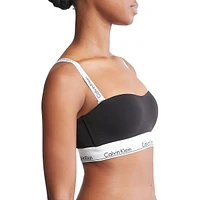 Modern Cotton Lightly Lined Bandeau Bra