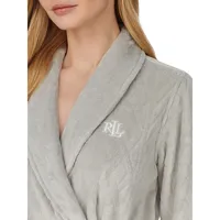Shawl Collar Long Clipped Robe