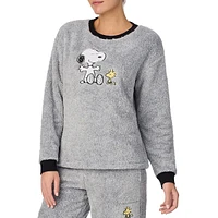 Snoopy & Woodstock Plush Sleep Top