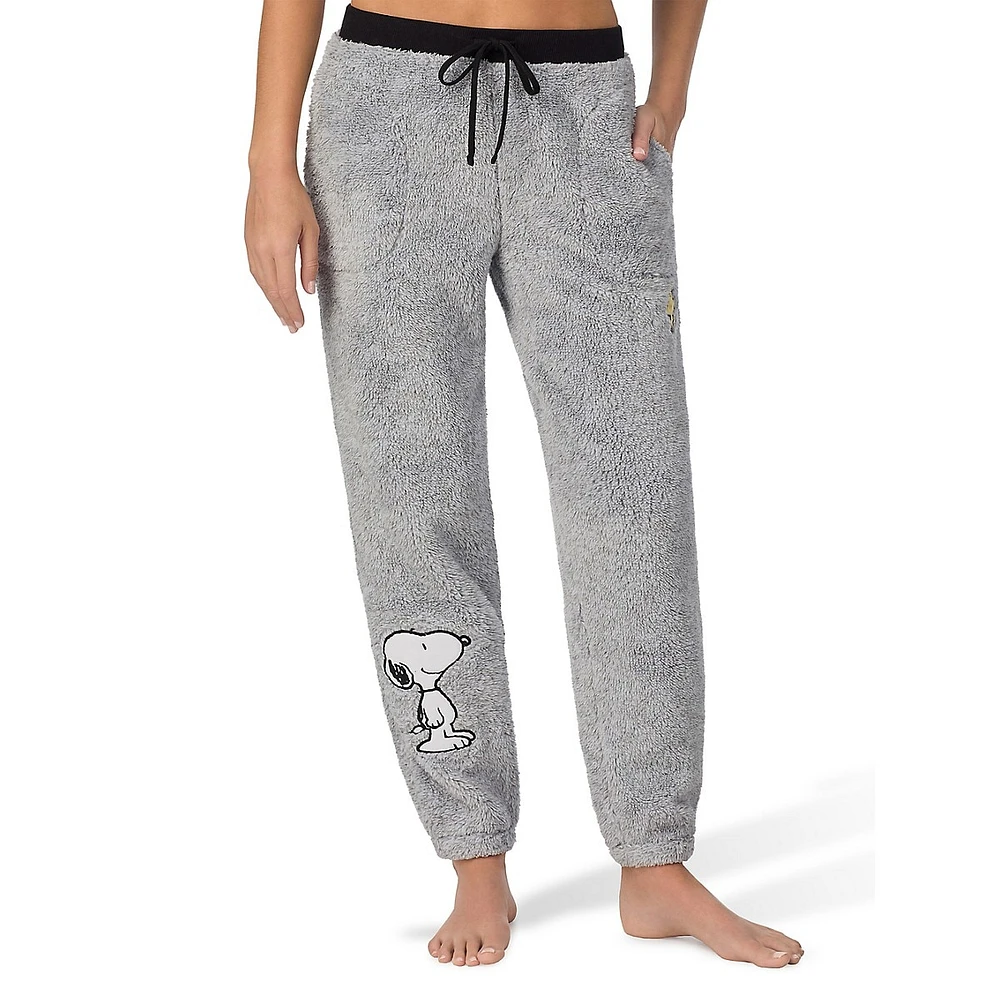 Woodstock Plush Jogger-Style Pyjama Pants