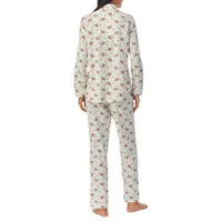 2-Piece Notch Shirt & Pants Pyjama Set