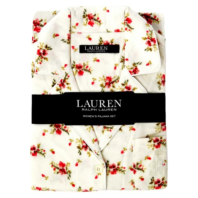 Lauren Ralph Lauren 2-Piece Notch Shirt & Pants Pyjama Set