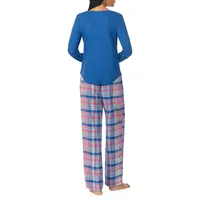 Henley Top & Woven Pant Pyjama Set