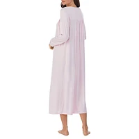 Soft Knit Lace-Trim Nightgown