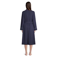 Waffle-Knit Robe