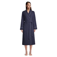 Waffle-Knit Robe
