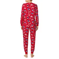 2-Piece Printed Henley Pyjama Set
