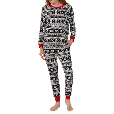Women's 2-Piece Printed Jogger Pyjama Set