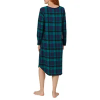 Women's Plaid Long Sleep Gown