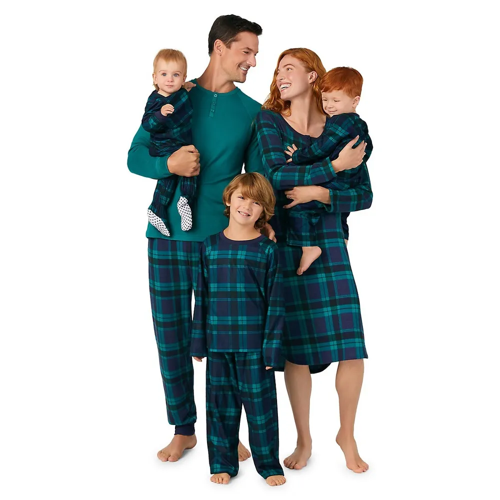 Kids 2-Piece Plaid Pyjama Set